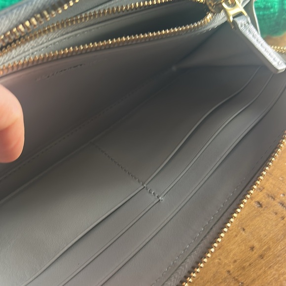 BOTTEGA VENETA Intrecciato Zip Around Wallet Long Wallets authentic Grey - Picture 12 of 13